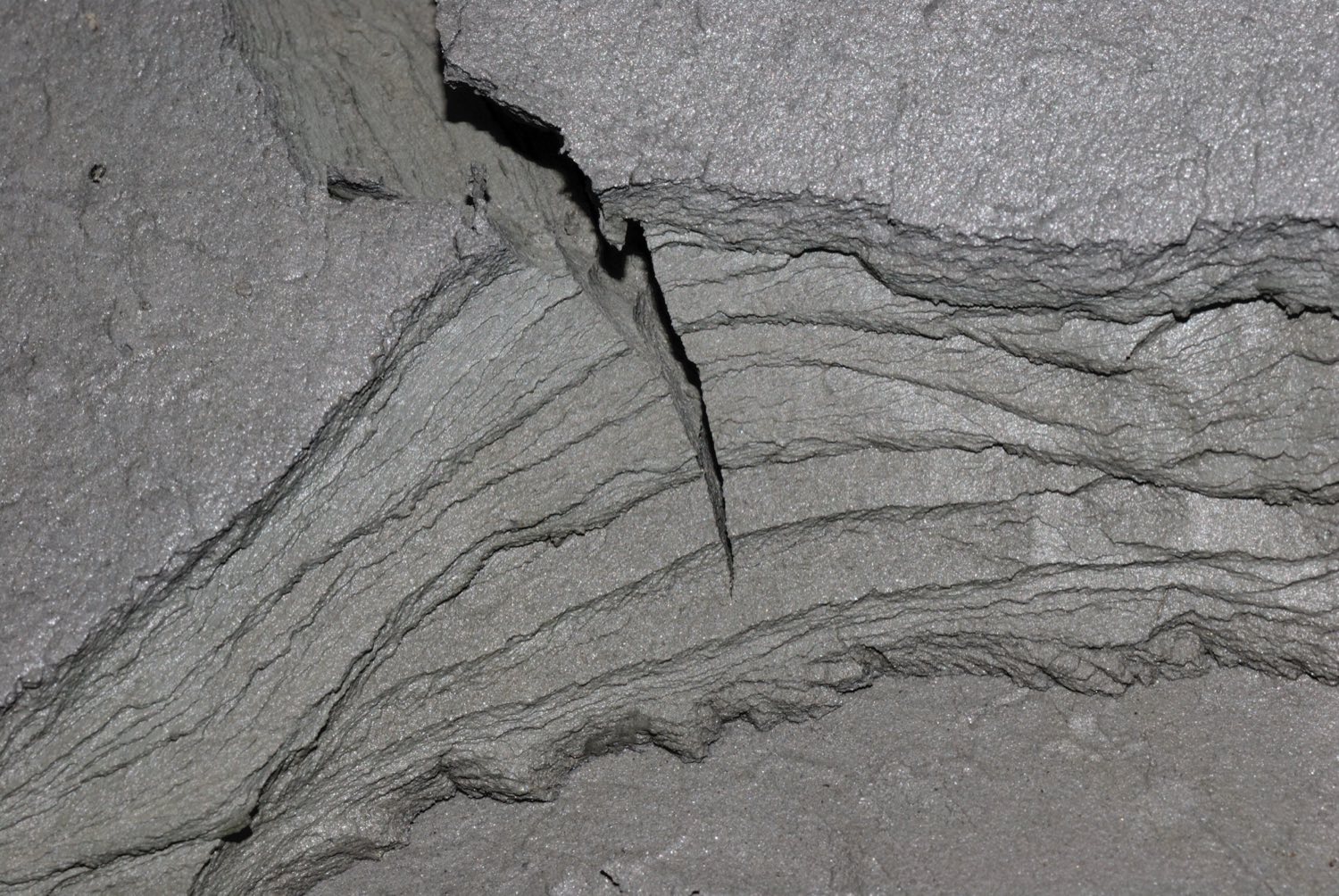 Pleistocene varved clay at Baumkirchen, Tyrol. Each couplet is one year, and none of them can be written afterwards.